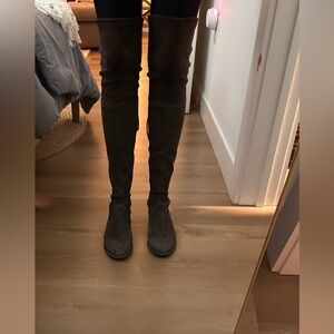 Stuart Weizman grey suede lowland boots - hardly worn